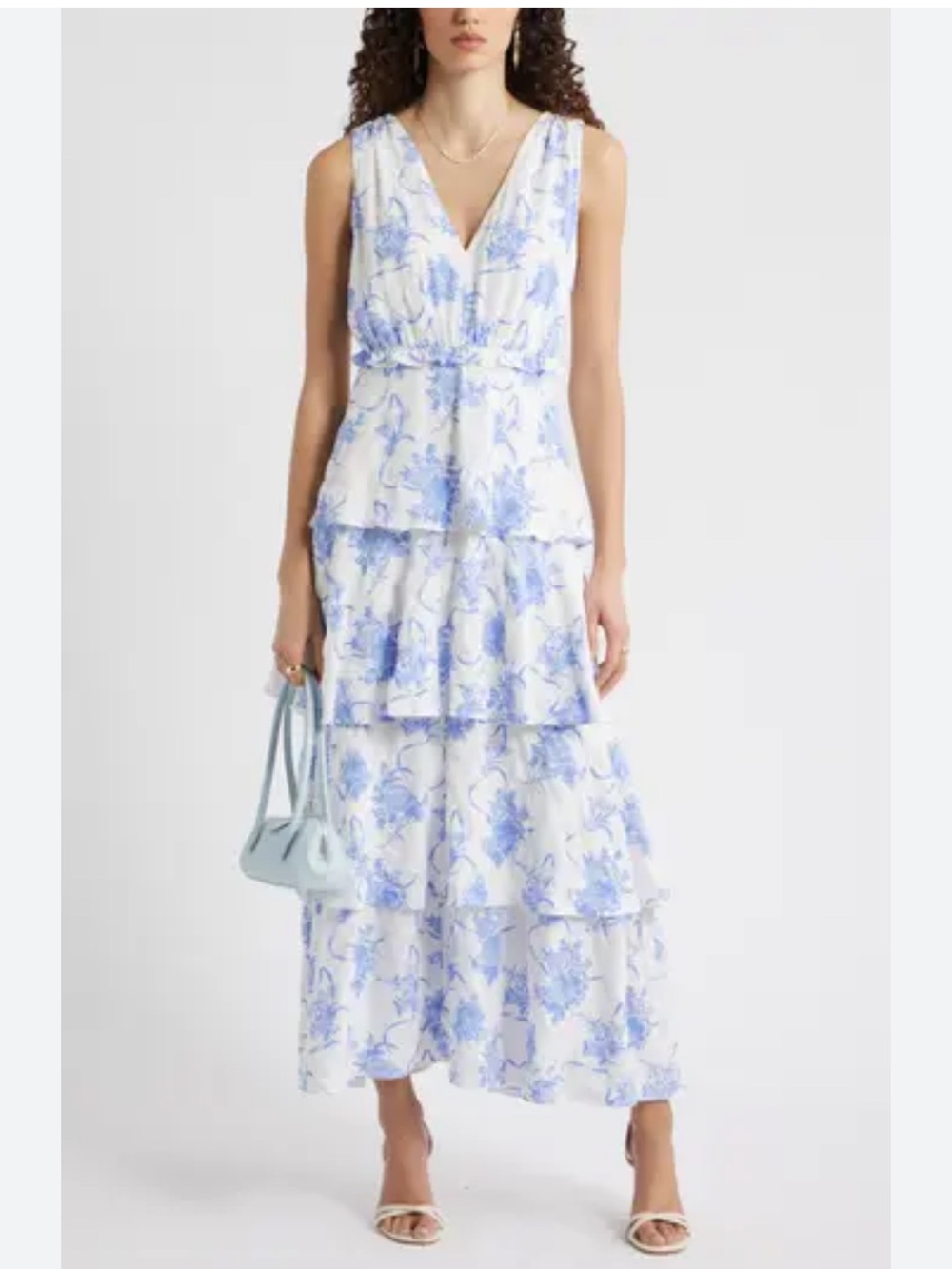 Nordstrom Chelsea28 Maxi Dress Floral Tiered